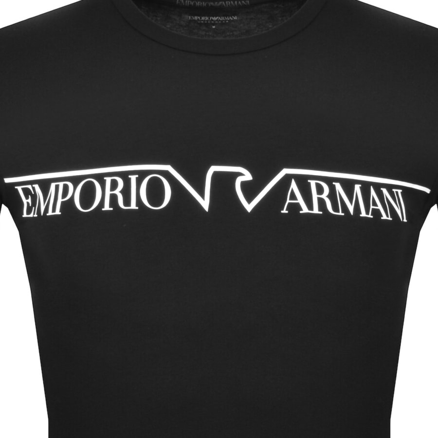Emporio Armani Lounge Crew Neck T Shirt Black Mainline Menswear
